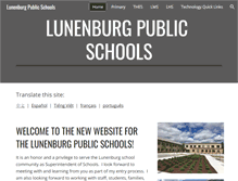 Tablet Screenshot of lunenburgschools.net